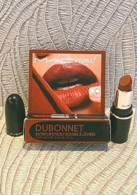 MACximal Sleek Satin Lipstick DUBONNET #827 Mini Travel Size 0.05 oz 1.5 g (NIB)
