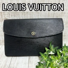 Louis Vuitton Epi Montaigne Second Bag Black From Japan 06103