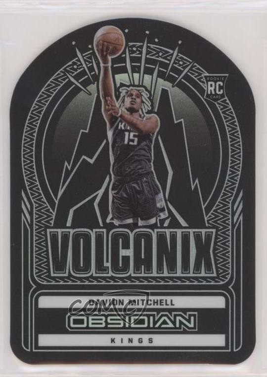 2021-22 Panini Obsidian Volcanix Davion Mitchell #23 s3g