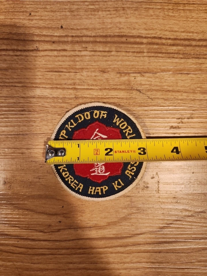 Vtg 1970s Original World Hapkido Association Korea Hap Ki Do Martial Arts Patch  - Image 4 of 4