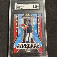 2023 Rookies & Stars C.J. Stroud - Airborne Red Plaid Prizm (RC) - SGC 10  💎 🔥