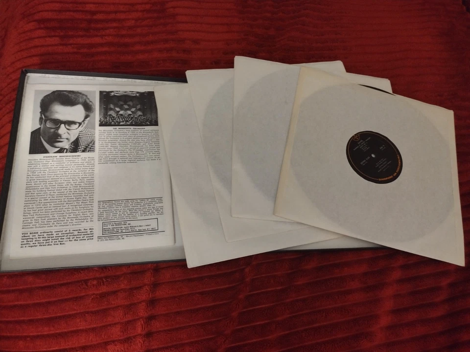 VINIL QUAD 1974 4 Records Ravel SKROWACZEWSKI Orchestra Works QSVBX-5133 - Image 2 of 4