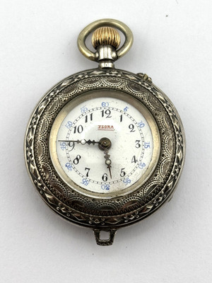 Flora Swiss 33mm Antique Mechanical Pocket Watch  DOESN'T WORK
