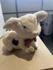 Adorable Black and Tan Pig Piggy Figurine