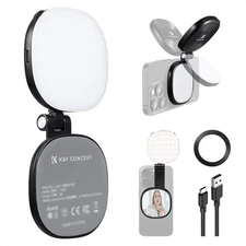 K&F CONCEPT 3in1 Magnetic Phone Selfie Fill Light ,Flexible Holder with Mirror