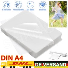 Laminierfolien DIN A4 Visitenkarten 80 Mic glänzend Laminiertasche Dokument Foto
