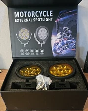 COLIGHT 4.5inch D07 Series Round Driving Lights With Yellow Covers (Set of 2)