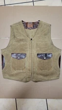Coronado Men's Leather And Waxed Canvas Concealed Carry Vest (Size 52) 