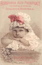 Horsfords Acid Phosphate Rumford Chemical Works Medical Adv Trade Card AA64927