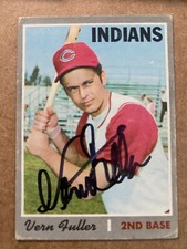 1970 Topps #558 VERN FULLER Autographed SIGNED Card - CLEVELAND INDIANS
