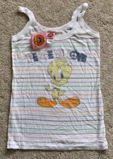 Looney Tunes Tweety Bird Tank T-Shirt Junior Girls Large Hard to Find New