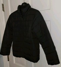 THE CHILDRENS PLACE black Poly Zip Front Puffer Jacket. Youth L 10 12