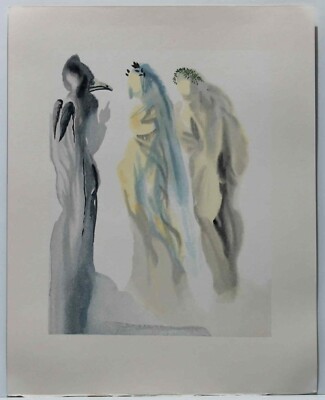 Salvador Dali - Farbholzschnitt auf BFK RIVES. Comédie: Ciel de Vénus 33x26,2 cm