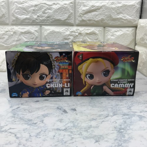 Q Posket Street Fighter Chun-Li Cammy Figure A Set Of 2 Banpresto Qposket New - Picture 5 of 7