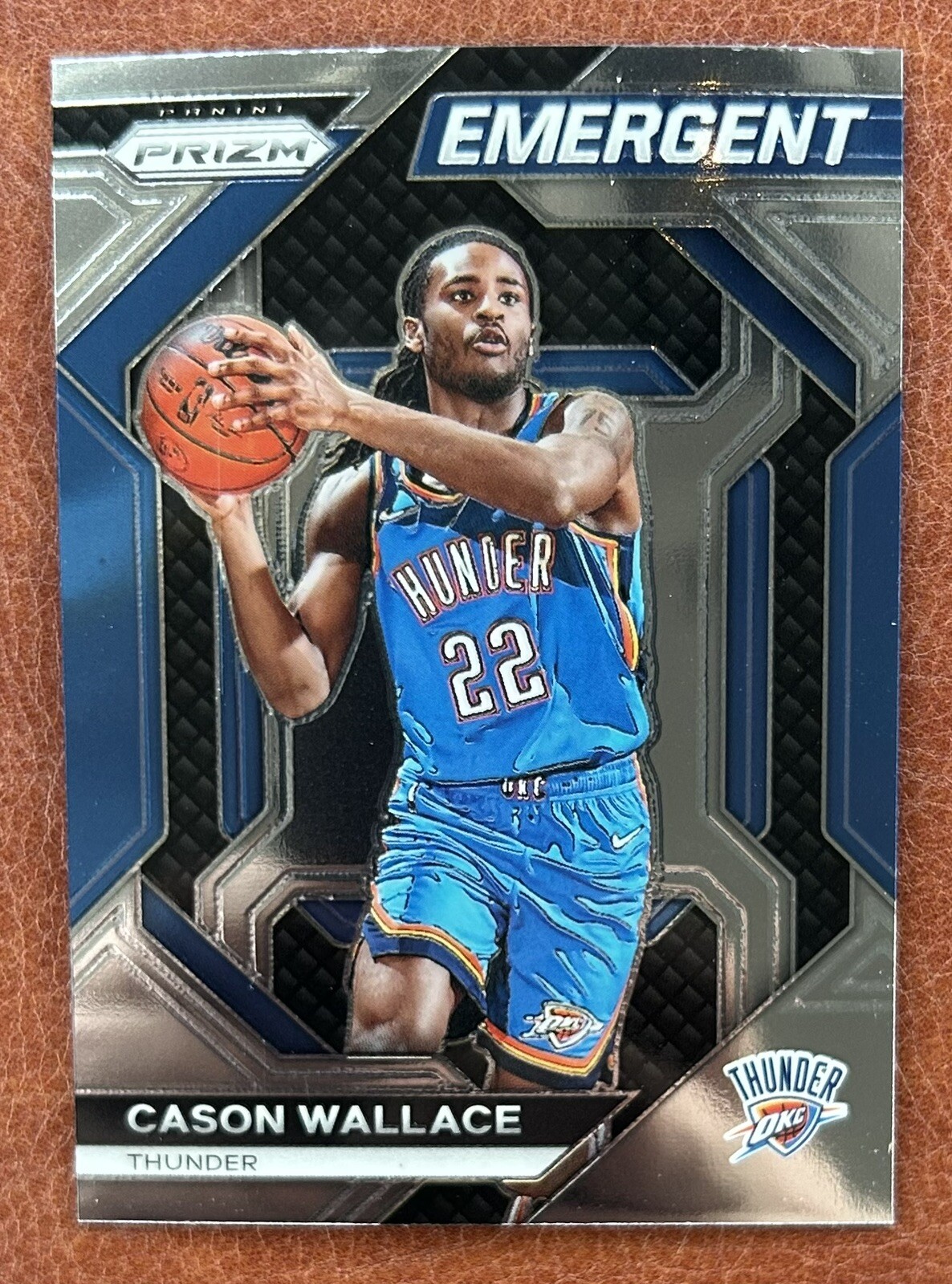 Cason Wallace 2023-24 Panini Prizm Emergent Rookie Insert #29 OKC Thunder