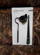 Candle Care Kit Black Metal - Candle Snuffer/ Wick Dipper