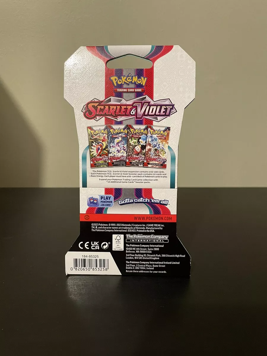 Pokémon TCG: Scarlet & Violet Sleeved Booster Pack (10 Cards)