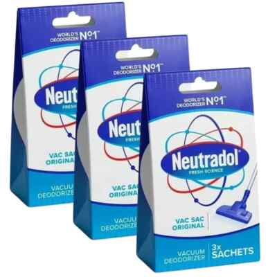 9 Neutradol Original Vac Sac Deodorizer Beutel Staubsauger Lufterfrischer
