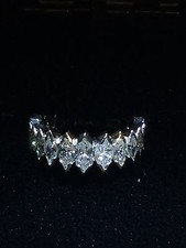 LADIES DIAMOND AND PLATINUM DIAMOND WEDDING BAND