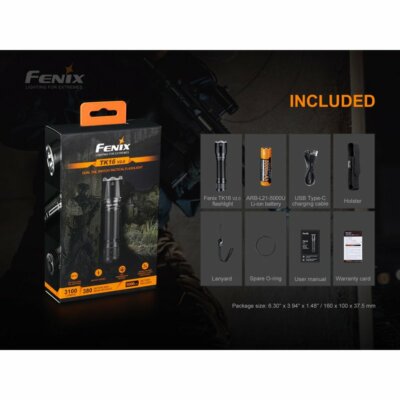  Fenix TK16 V2.0 LED Taschenlampe 3100 Lumen Wiederauladbar Handlampe