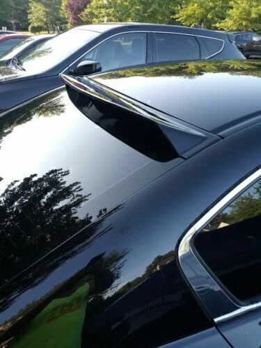 Fit For 2013-2017 Honda Accord 4 Dr Black Rear Roof Window Visor Spoiler wings - Image 3 of 4