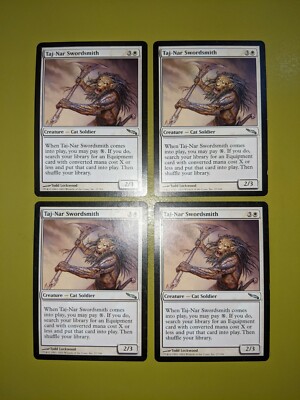 Taj-Nar Swordsmith x4 Mirrodin 4x Magic the Gathering MTG