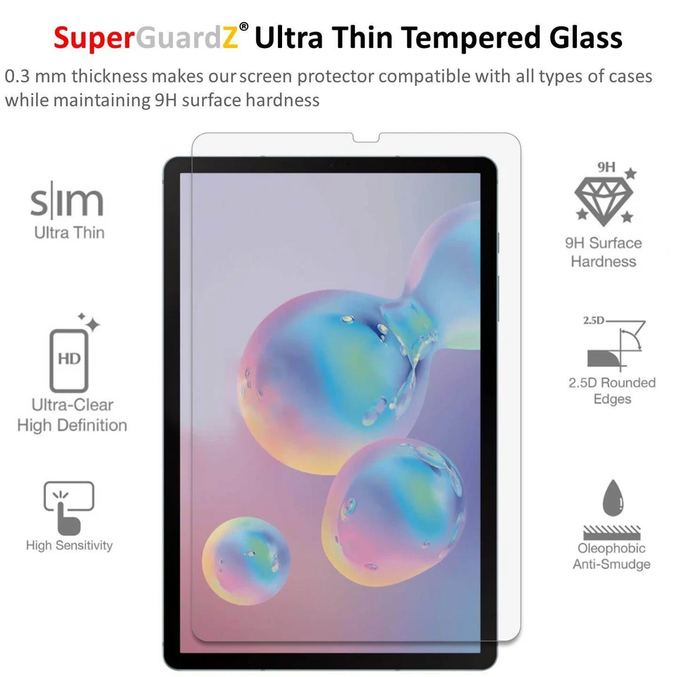 SuperGuardZ Tempered Glass Screen Protector Guard For Samsung Galaxy Tab S6 - Image 3 of 4