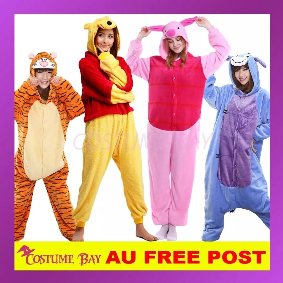 Winnie the Pooh Piglet Onesie Animal Kigurumi Pajamas Pyjamas