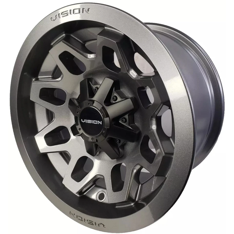 4) 12" Rims Wheel some John Deere GATOR XUV ATV 12x8 5/4.5 Type 416 Gun Metal Foto 3 de 4