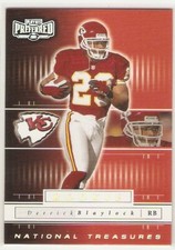 DERRICK BLAYLOCK ROOKIE /275 2002 PLAYOFF PREFERRED NATIONAL TREASURES 117 CHIEF