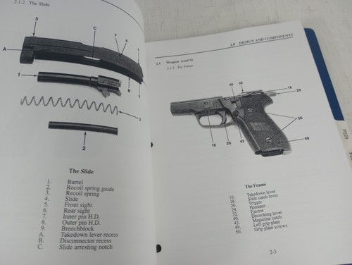 Sig Arms Academy Armor Certification Manual Binder for Pistols P2 Variants - Picture 6 of 9