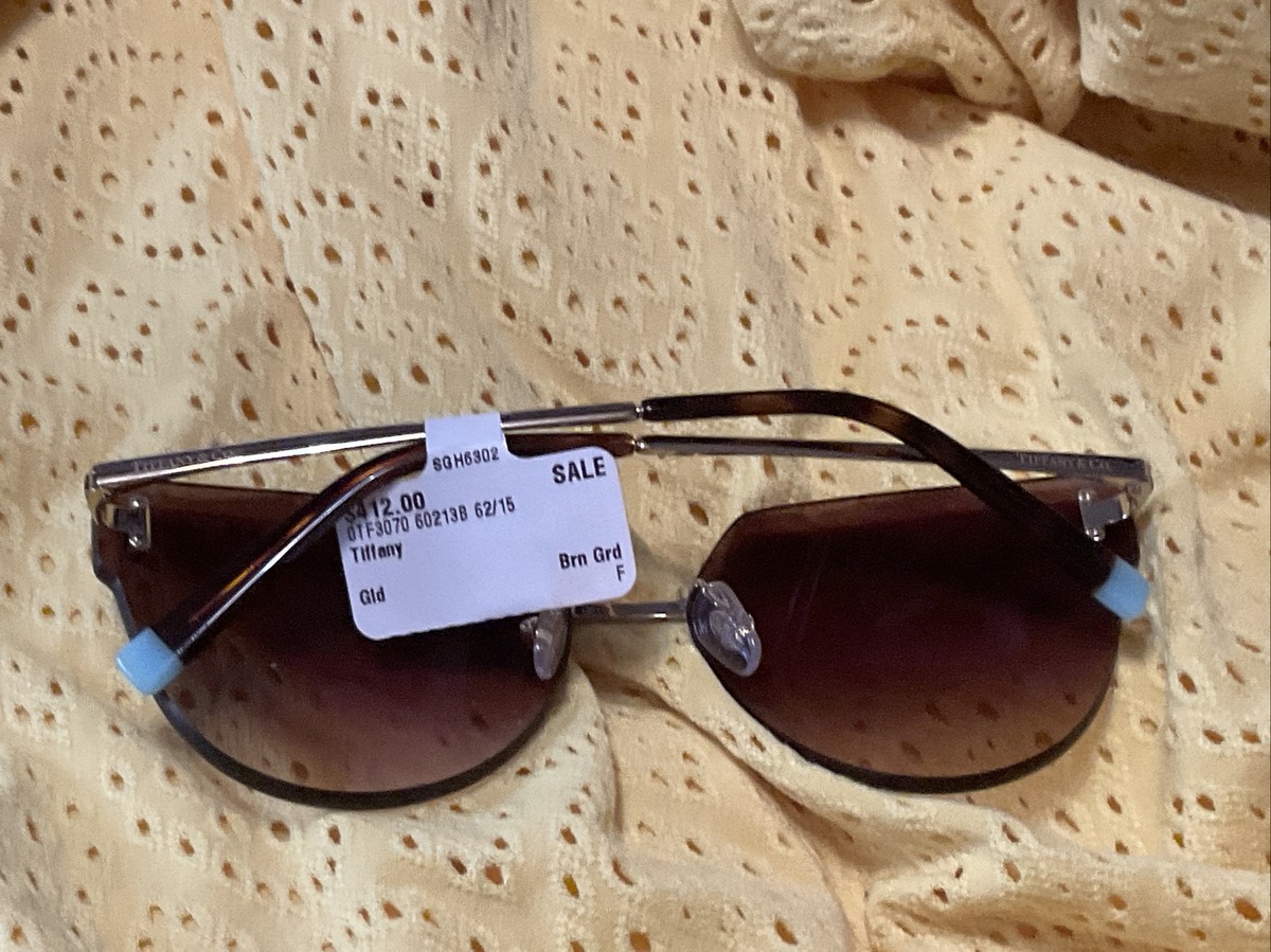 TIFFANY & Co. BROWN GOLD Gradient Women\'s Sunglasses TF3070 60213B Tiffany TF3070 Sunglasses - YouTube main image 2