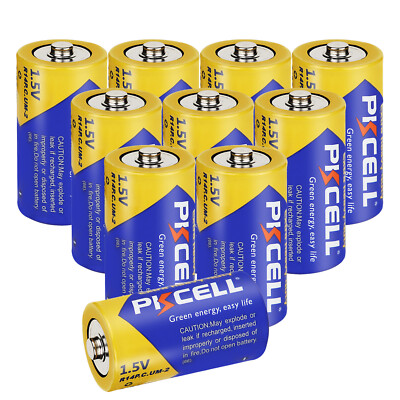 2-100Pcs lot C Size R14P 1.5V Zinc-carbon Batteries for Flashlights