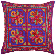 Indian Cushion Covers Suzani Covers Embroidered kashmir Boho Case 40x40 cm