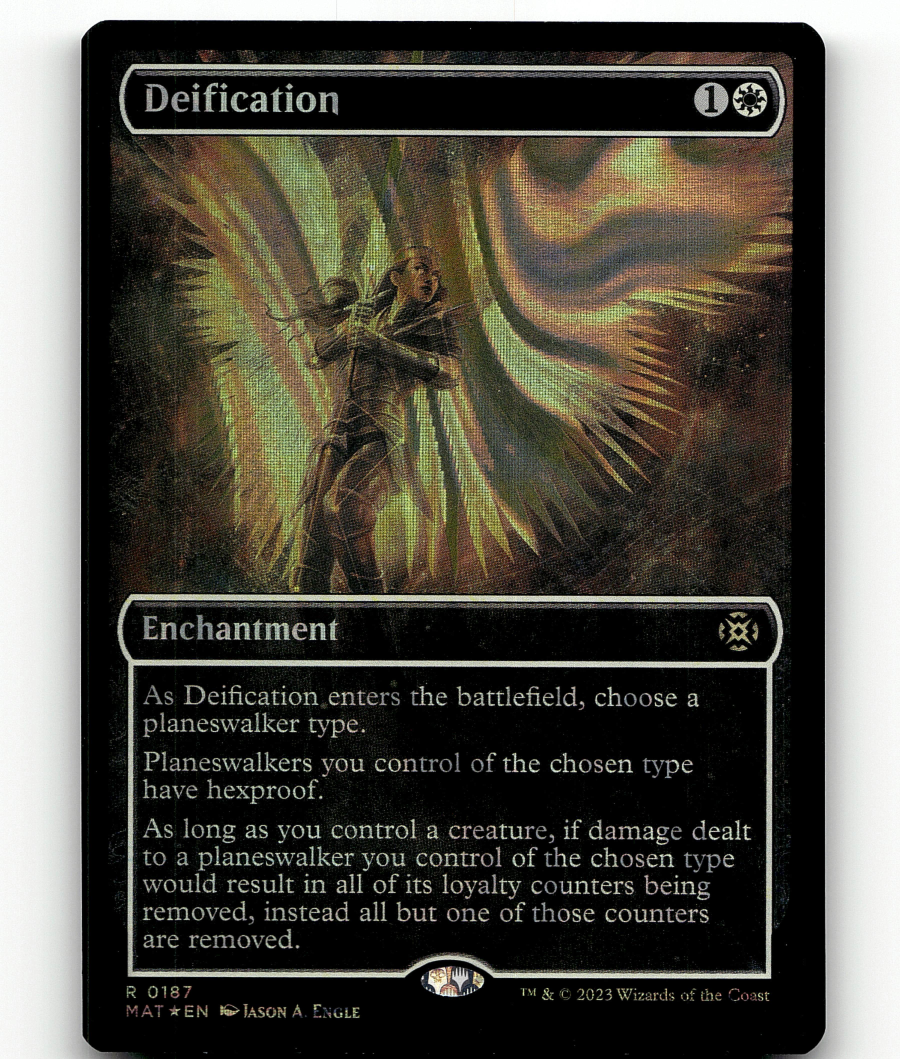 FOIL - MTG Deification (Halo Foil) 187 MOM: The Aftermath Rare | eBay