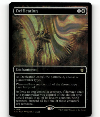 FOIL - MTG Deification (Halo Foil) 187 MOM: The Aftermath Rare | eBay