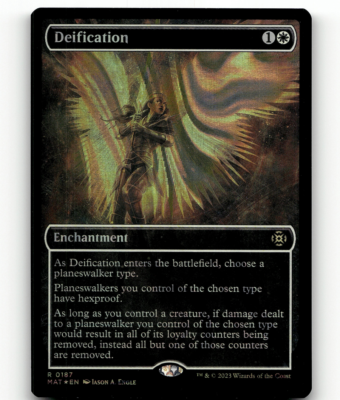 FOIL - MTG Deification (Halo Foil) 187 MOM: The Aftermath Rare | eBay