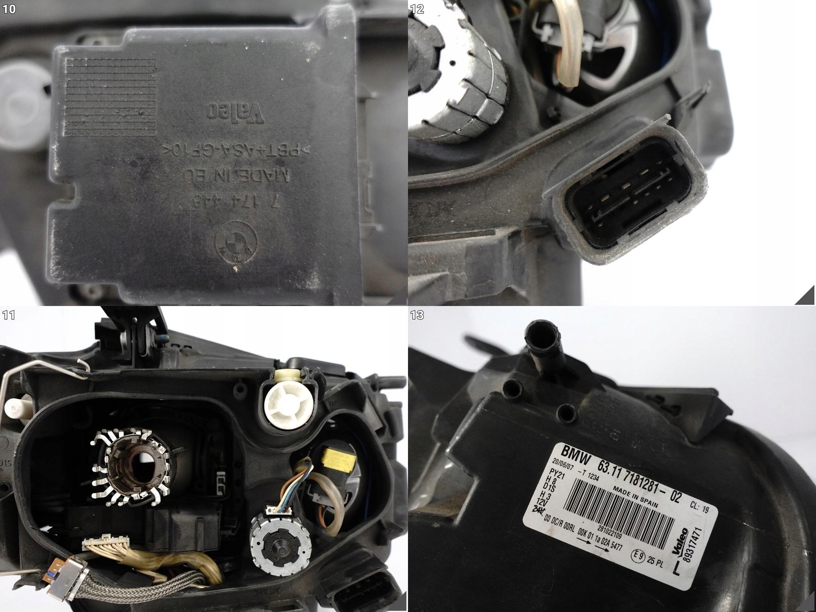 BMW E87 7181281 Xenon links Frontscheinwerfer Scheinwerfer 