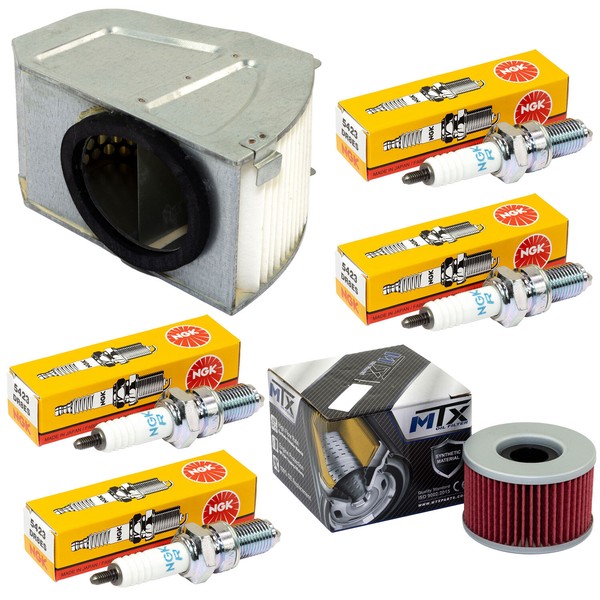 Set Wartung FüR Honda CBX 550 F F2 PC04 1982-1984 Luftfilter ÖLfilter ZüNdkerze-image