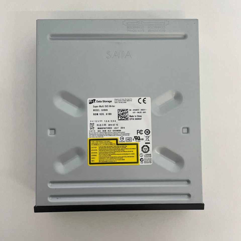 Genuine Hitachi LG GHB0N DVD±RW Dual Layer 16X SATA Optical Drive Dell 096N9F - Image 2 of 4