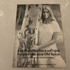1969 Lea Mattenius Old Spice Print Ad Original Vintage Has A Soft Spot For Guys