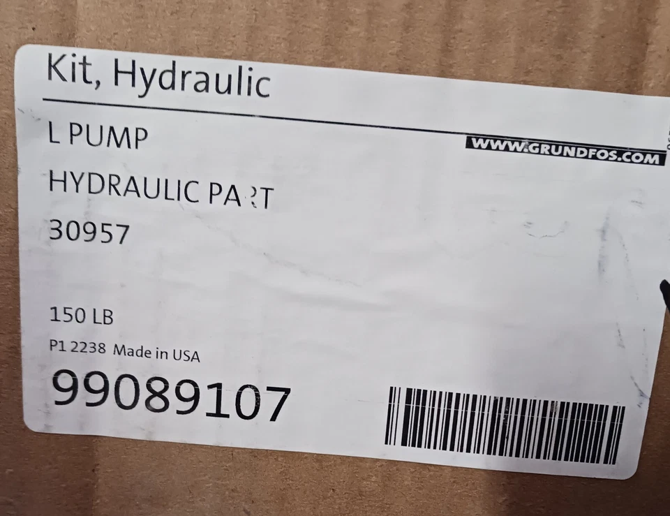 Grundfos Bomba Centrífuga 10" Impulsor 1 1/2" Eje Llave 4" Entrada 2 7/8" Salida Foto 2 de 4