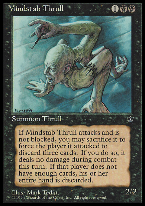 Magic the Gathering MTG Mindstab Thrull (40c) Fallen Empires LP | eBay