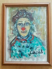 Painting signed V.de Castelli . V. de Castelli peinture signée 