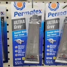 Permatex 82194 ULTRA GREY Rigid High-Torque RTV Silicone Gasket Maker 3 oz.