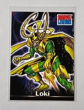 LOKI MARVEL LEGENDS 2001 TRADING CARD 7A9