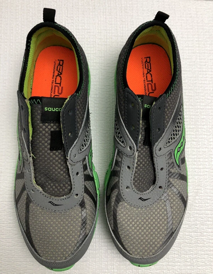 Saucony Boys Volt SY54798 Gray Running Boy's Shoes Sneakers US Size 4.5 M - Image 3 of 4