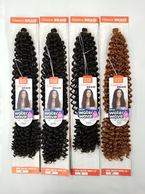 Model Model Glance Water Wave Crochet Braiding Hair 