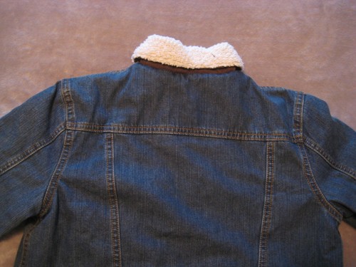 Wrangler Denim Jacket Boys Youth Large Sherpa Lined Button Down Blue - Picture 16 of 16