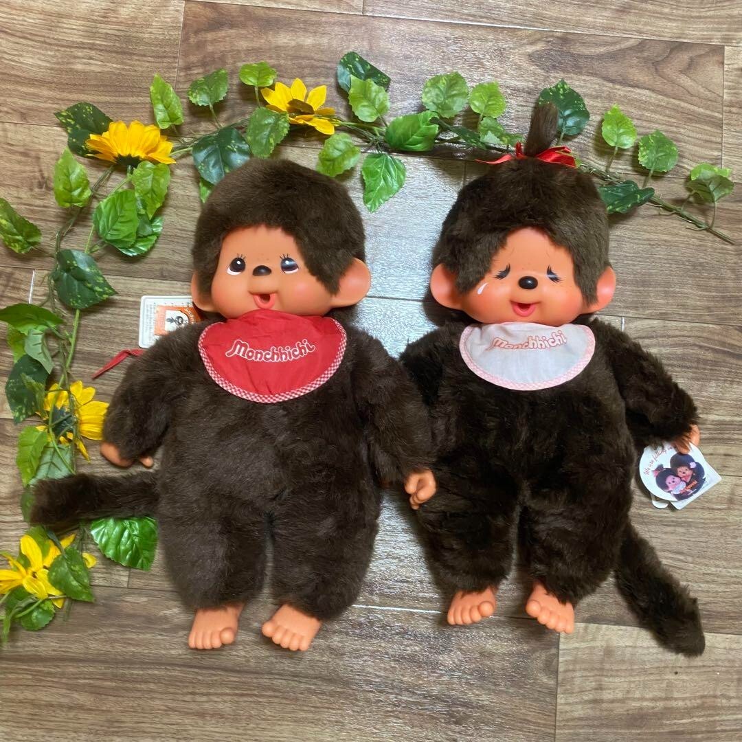 Tagged Monchhichi 1918 stuffed toy twins girl boy summary
